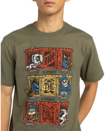 4 Timber Boxcar - Short Sleeve T-Shirt for Men Green ELYZT00574 Element