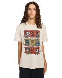 2 Timber Boxcar - Short Sleeve T-Shirt for Men Beige ELYZT00574 Element