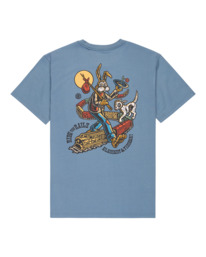 1 Timber On Track - Short Sleeve T-Shirt for Men Blue ELYZT00575 Element