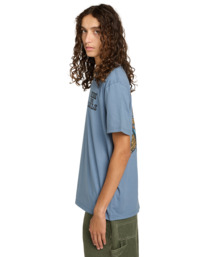 3 Timber On Track - Short Sleeve T-Shirt for Men Blue ELYZT00575 Element