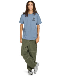 6 Timber On Track - Short Sleeve T-Shirt for Men Blue ELYZT00575 Element