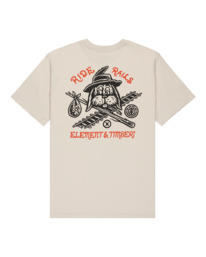 1 Timber Hobos - Short Sleeve T-Shirt for Men Beige ELYZT00582 Element