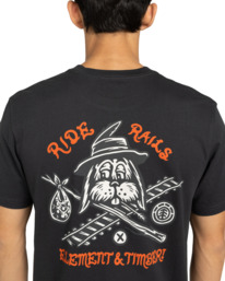 5 Timber Hobos - Short Sleeve T-Shirt for Men Black ELYZT00582 Element