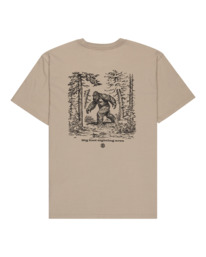 1 Bigfoot Walking - Short Sleeve T-Shirt for Men Beige ELYZT00584 Element
