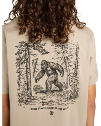 7 Bigfoot Walking - Short Sleeve T-Shirt for Men Beige ELYZT00584 Element
