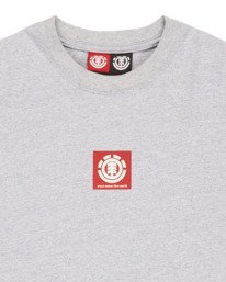 2 Square Logo - Short Sleeve T-Shirt for Men Gray ELYZT00590 Element