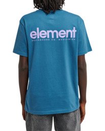 6 Lowcase Bp - Short Sleeve T-Shirt for Men Blue ELYZT00594 Element