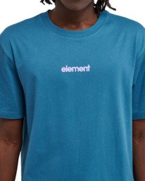 3 Lowcase Bp - Short Sleeve T-Shirt for Men Blue ELYZT00594 Element