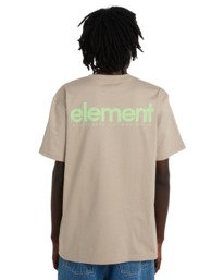 2 Lowcase Bp - Camiseta de manga corta para hombre Beige ELYZT00594 Element