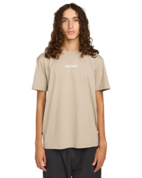 2 Lowcase Bp - T-Shirt à manches courtes pour Homme Beige ELYZT00594 Element
