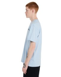 3 Blazin Chest - Short Sleeve T-Shirt for Men Blue ELYZT00595 Element
