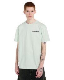 2 Blazin Chest - Short Sleeve T-Shirt for Men Green ELYZT00595 Element