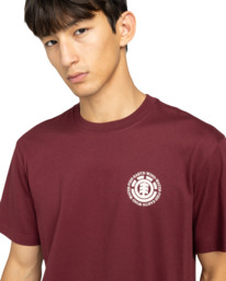 4 Seal Bp - Short Sleeve T-Shirt for Men Red ELYZT00596 Element