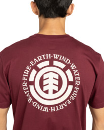 5 Seal Bp - Short Sleeve T-Shirt for Men Red ELYZT00596 Element