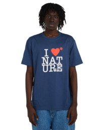 2 I Heart - Short Sleeve T-Shirt for Men Blue ELYZT00614 Element
