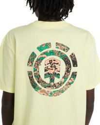 7 Swamps - Short Sleeve T-Shirt for Men Yellow ELYZT00621 Element