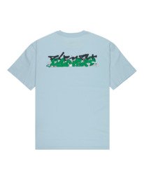 1 Horn - Short Sleeve T-Shirt for Men Blue ELYZT00649 Element