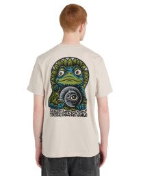 6 Timber The Frog - Short Sleeve T-Shirt for Men Beige ELYZT00654 Element