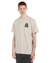 2 Timber The Frog - Short Sleeve T-Shirt for Men Beige ELYZT00654 Element