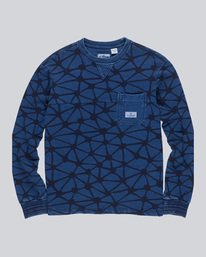 0 Indigo Fleece Cr - sudadera moda para Hombre  F1FLC2ELF7 Element