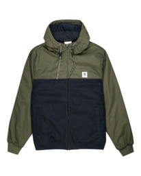 0 Wolfeboro Dulcey 2Tones - Insulated Waterproof Colourblock Jacket for Men Black F1JKE4ELF2 Element