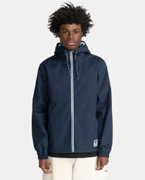 2 Element x Bob Ross Atelier Alder - Veste imperm&eacute;able Gris F1JKH9ELF2 Element