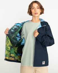11 Element x Bob Ross Atelier Alder - Veste imperm&eacute;able Gris F1JKH9ELF2 Element