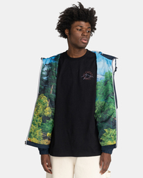 6 Element x Bob Ross Atelier Alder - Veste imperm&eacute;able Gris F1JKH9ELF2 Element