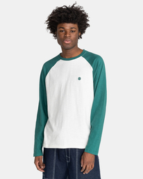2 Blunt - Organic Long Sleeve T-Shirt for Men Green F1LSD4ELF2 Element