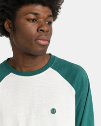 3 Blunt - Organic Long Sleeve T-Shirt for Men Green F1LSD4ELF2 Element