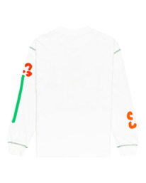 1 Skateboarding Mi Amor - Maglietta a maniche lunghe in materiale biologico White F1LSD5ELF2 Element