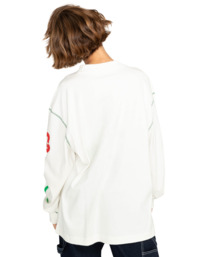 8 Skateboarding Mi Amor - Maglietta a maniche lunghe in materiale biologico White F1LSD5ELF2 Element