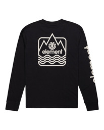 1 Peaks - Bio-Longsleeve für Männer Schwarz F1LSD8ELF2 Element
