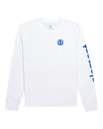 0 Peaks - Organic Long Sleeve T-Shirt for Men White F1LSD8ELF2 Element