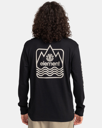 6 Peaks - Bio-Longsleeve für Männer Schwarz F1LSD8ELF2 Element