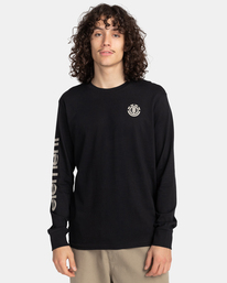 2 Peaks - Bio-Longsleeve für Männer Schwarz F1LSD8ELF2 Element