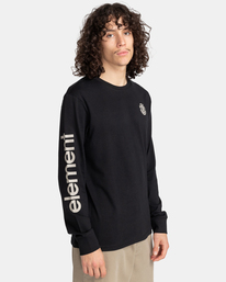 3 Peaks - Bio-Longsleeve für Männer Schwarz F1LSD8ELF2 Element