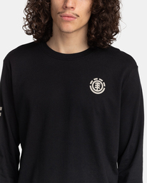 4 Peaks - Bio-Longsleeve für Männer Schwarz F1LSD8ELF2 Element
