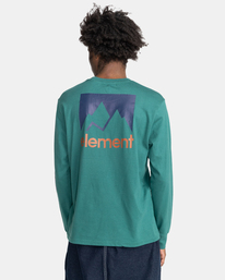 5 Joint 2.0 - Organic Long Sleeve T-Shirt for Men Green F1LSE4ELF2 Element