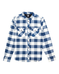 0 Tacoma - Long Sleeve Flannel Shirt for Men Blue F1SHC1ELF2 Element