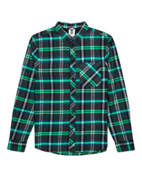 0 Lumber - Langärmliges Flanellhemd für Männer Blau F1SHC8ELF2 Element