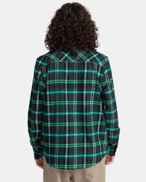 6 Lumber - Langärmliges Flanellhemd für Männer Blau F1SHC8ELF2 Element