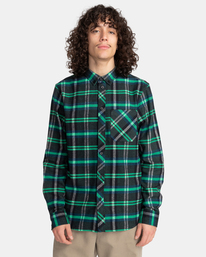 2 Lumber - Langärmliges Flanellhemd für Männer Blau F1SHC8ELF2 Element