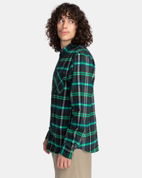 3 Lumber - Langärmliges Flanellhemd für Männer Blau F1SHC8ELF2 Element