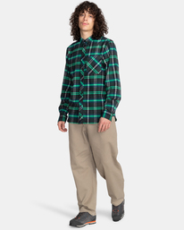 5 Lumber - Langärmliges Flanellhemd für Männer Blau F1SHC8ELF2 Element