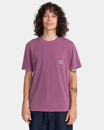 2 Basic Pocket Pigment - T-shirt pour Homme Violet F1SSI1ELF2 Element