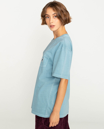 7 Basic Pocket Pigment - T-Shirt for Men Blue F1SSI1ELF2 Element