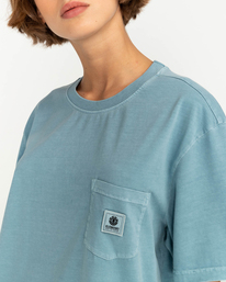 8 Basic Pocket Pigment - T-Shirt for Men Blue F1SSI1ELF2 Element
