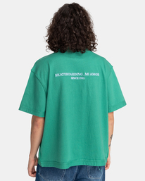 6 Skateboarding Mi Amor - Camiseta Orgánica Verde F1SSI9ELF2 Element