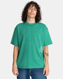 2 Skateboarding Mi Amor - Camiseta Orgánica Verde F1SSI9ELF2 Element